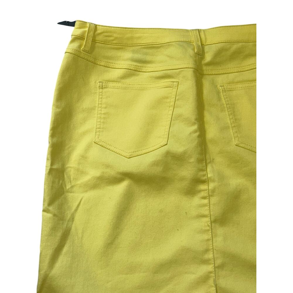 Style & Co Yellow Malibu Skirt – Size 12 – NWT – Premium Stretch - Picture 5 of 12